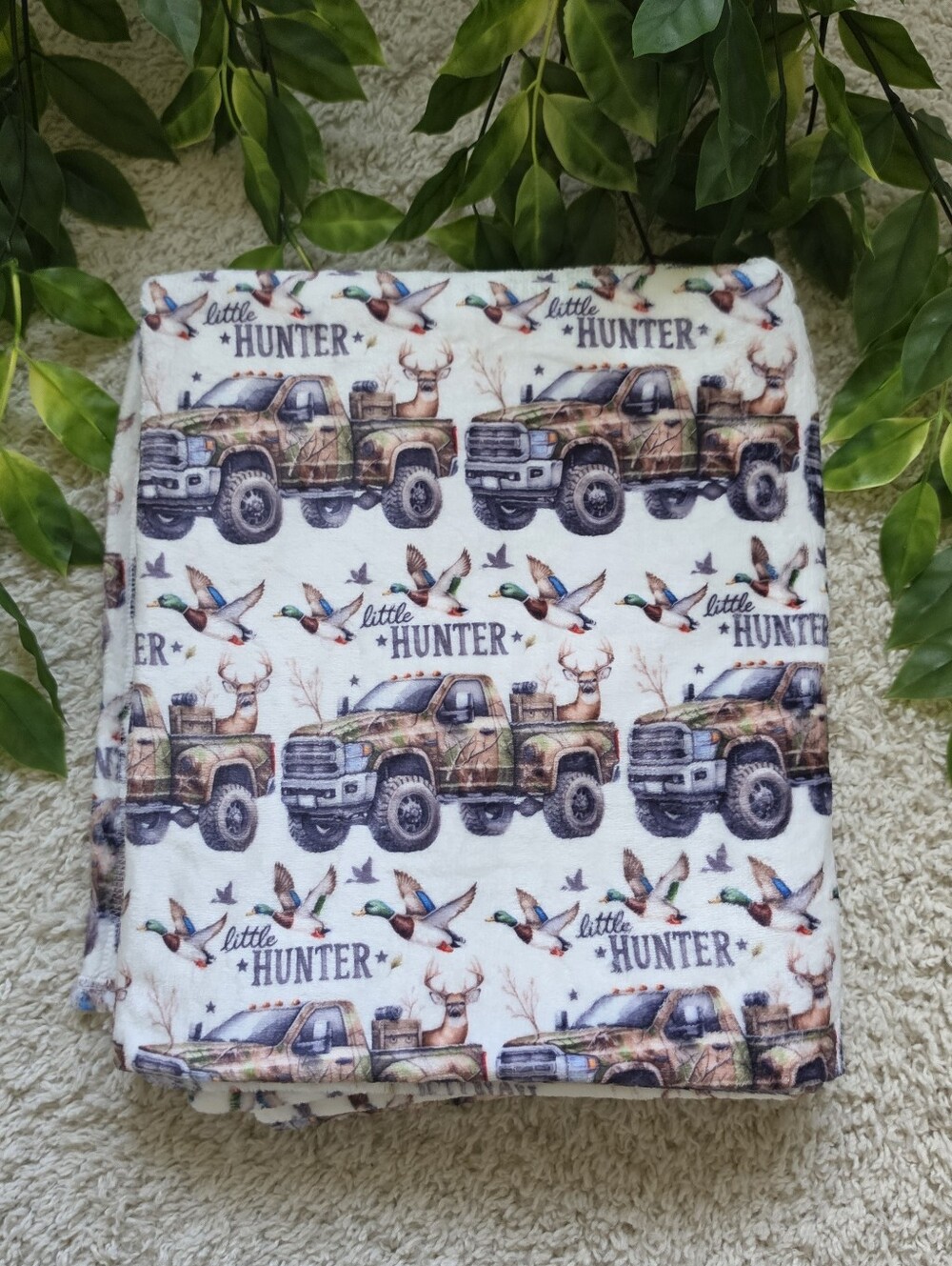 Toddler Boy 'Little Hunter' Plush Blanket